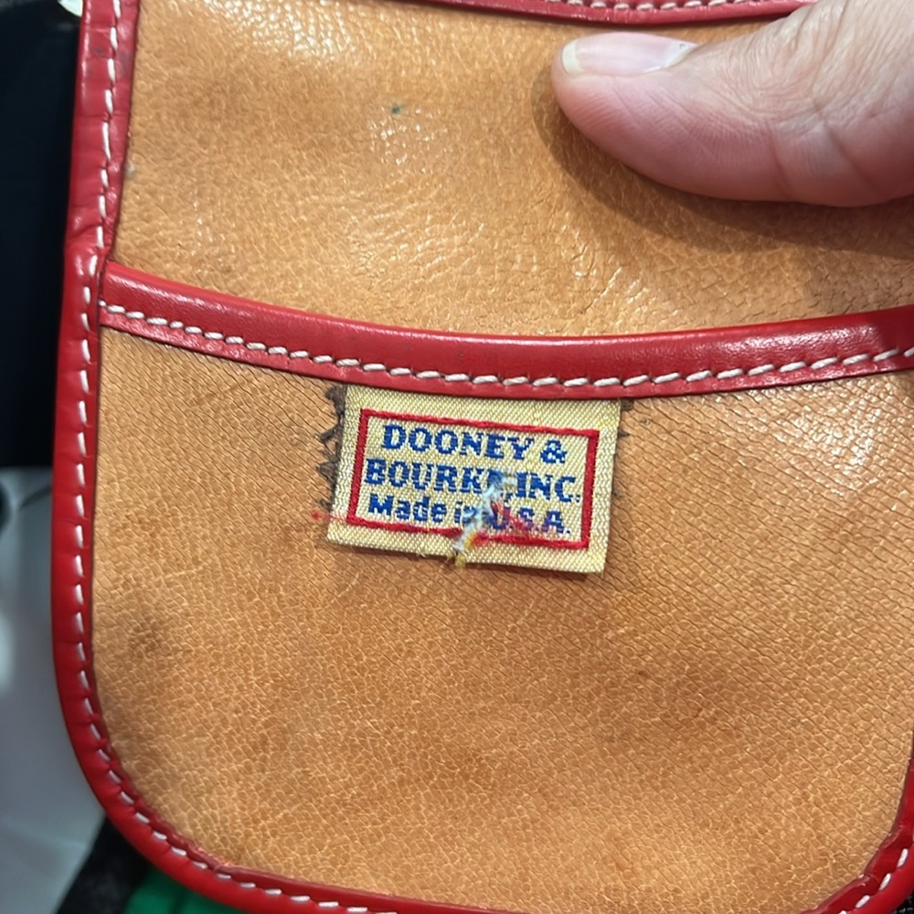 Dooney & Bourke Vintage Red and Blue Leather Mini Backpack Made in USA Rare Find - Picture 8 of 8